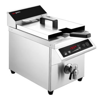 Horeca Parts - Frytownica indukcyjna - 8 litrów - 3,5 kW - kran spustowy - GGM Gastro (IFBZ8)