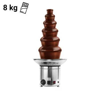 Horeca Parts - Fontanna czekoladowa - 6 pięter - Pojemność: 8kg - Wysokość: 840mm - 300W - GGM Gastro