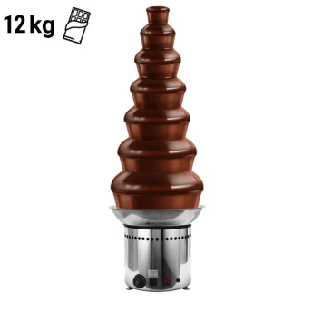 Horeca Parts - Fontanna czekoladowa - 7 pięter - Pojemność: 12L - Wysokość: 1000mm - 400W - GGM Gastro