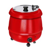 Horeca Parts - Kociołek do zupy - 9L - Czerwony - GGM Gastro