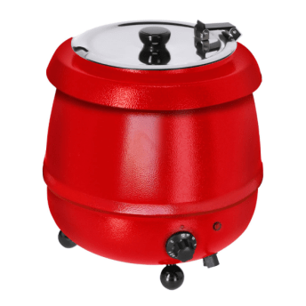 Horeca Parts - Kociołek do zupy - 9L - Czerwony - GGM Gastro