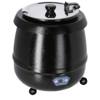 Horeca Parts - Kociołek do zupy - 9L - Cyfrowy - Czarny - GGM Gastro