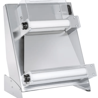 Horeca Parts - Wałkownica elektryczna do pizzy „Touch and Go” 400 z 2 parami wałków, Prismafood, waga porcji ciasta 0,22-0,90 kg, 230V/250W, 585x435x(H)715mm