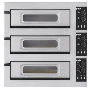 Horeca Parts - Piec do pizzy 3-stopniowy Basic 3/50 Glass and Light, Prismafood, 400V/1200W, 915x690x(H)900mm