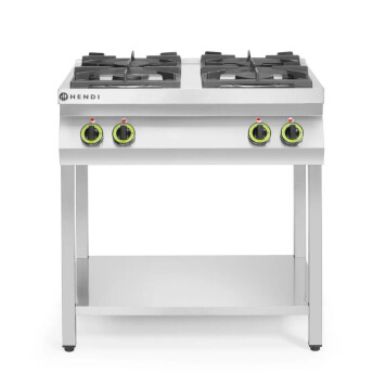 Horeca Parts - Kuchnia gazowa 4-palnikowa na podstawie otwartej, HENDI, Kitchen Line, 19kW, 800x700x(H)900mm