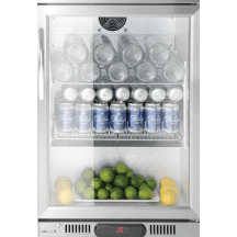 Horeca Parts - Lodówka barowa podblatowa 1-drzwiowa, Arktic, 75L, srebrny, 230V/175W, 530x500x(H)835mm