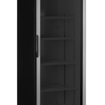 Horeca Parts - Lodówka barowa z podświetlanym panelem, 1-drzwiowa, Arktic, 254L, czarny, 220-240V/250W, 578x605x(H)1980mm