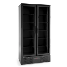 Horeca Parts - Lodówka barowa 2-drzwiowa, Arktic, 384L, czarny, 220-240V/365W, 900x530x(H)1820mm
