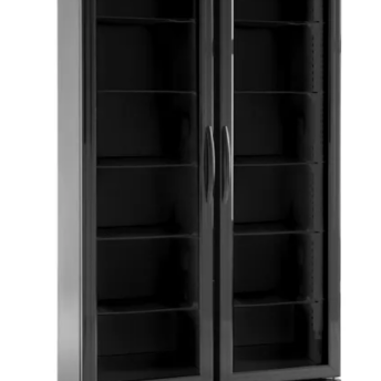 Horeca Parts - Lodówka barowa 2-drzwiowa, Arktic, 384L, czarny, 220-240V/365W, 900x530x(H)1820mm