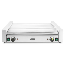 Horeca Parts - Podgrzewacz rolkowy do parówek XL - dwustrefowy, HENDI, 14 rolek, srebrny, 230V/2000W, 732x590x(H)168mm, Prostokątny