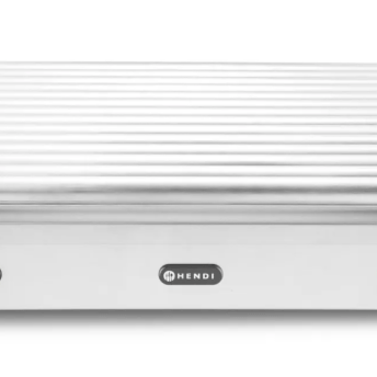 Horeca Parts - Podgrzewacz rolkowy do parówek XL - dwustrefowy, HENDI, 14 rolek, srebrny, 230V/2000W, 732x590x(H)168mm, Prostokątny