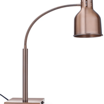 Horeca Parts - Lampa do podgrzewania potraw, giętka, HENDI, miedziany, 220-240V/250W, 268x203x(H)660mm