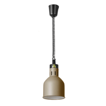 Horeca Parts - Lampa do podgrzewania potraw wisząca, cylindryczna, HENDI, beżowy, 230V/250W, fi.175x(H)250mm