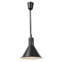 Horeca Parts - Lampa do podgrzewania potraw wisząca, stożkowa, HENDI, czarny, 230V/250W, fi.275x(H)250mm