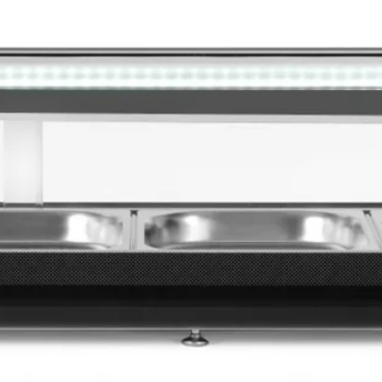 Horeca Parts - Witryna do sushi, Arktic, GN 1/3, czarny, 220-240V/190W, 1529x426x(H)296mm