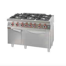 Horeca Parts - Kuchnia gazowa z piekarnikiem gazowym kromet- 700.KG-6/PG-2