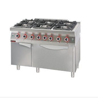 Horeca Parts - Kuchnia gazowa z piekarnikiem gazowym kromet- 700.KG-6/PG-2