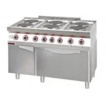Horeca Parts - Kuchnia elektryczna z piekarnikiem elektrycznym kromet 700.KE-6/PE-2