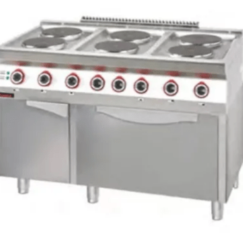 Horeca Parts - Kuchnia elektryczna z piekarnikiem elektrycznym kromet 700.KE-6/PE-2