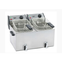 Horeca Parts - Frytownica nastawna 2x8 l z kranem Stalgast 777326