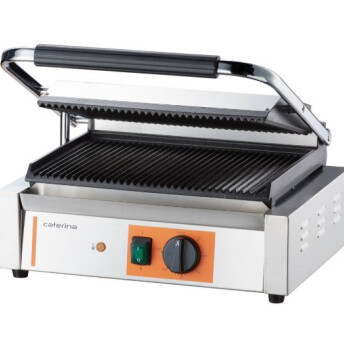 Horeca Parts - Kontakt grill PANINI ryflowany, P 2.2 kW Stalgast 742038