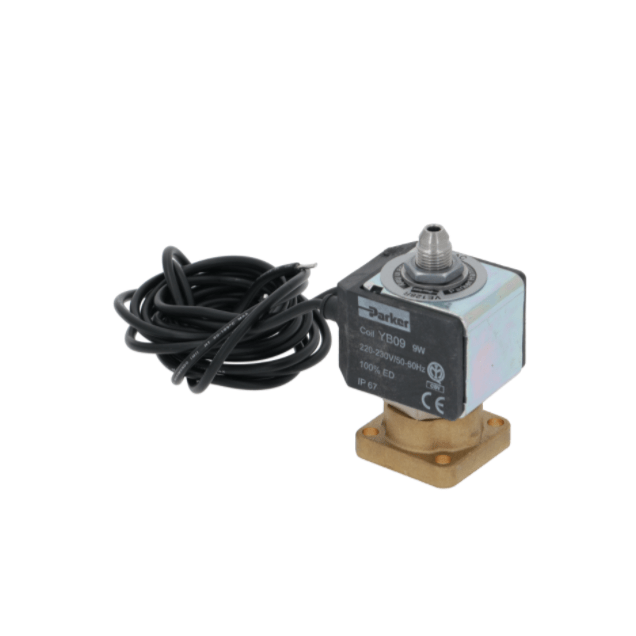 Horeca Parts - Elektromagnes 3-drożny PARKER VE128IR 230V 50/60Hz max 10 bar cewka YB09 9W - Ekspres do kawy kolbowy Futurmat