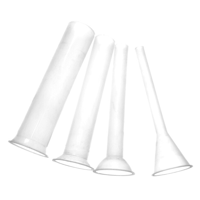 Horeca Parts - Lejki plastikowe (komplet, średnice : 40mm, 30mm, 20mm, 10mm) - Nadziewarka pionowa do kiełbas Hendi ( 282137, 282144 )