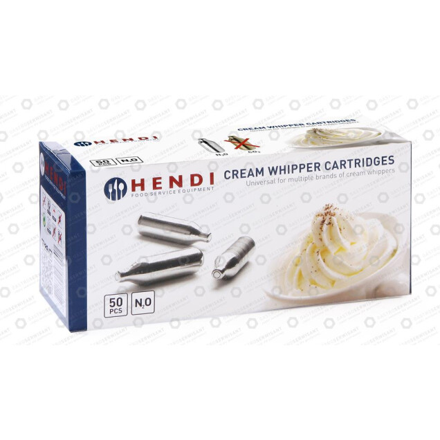 Horeca Parts - Naboje do syfonu do bitej śmietany opak. 50 szt. - Hendi, Isi, Liss, Kidde, Kaiser