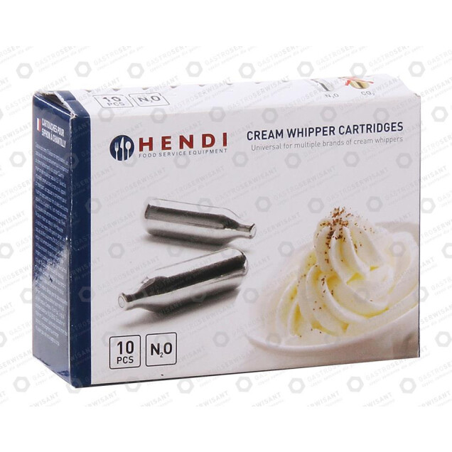 Horeca Parts - Naboje do syfonu do bitej śmietany opak. 10 szt. - Hendi, Isi, Liss, Kidde, Kaiser