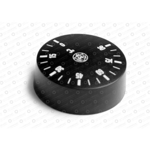Horeca Parts - Pokrętło termostatu czarne, zakres 0–90°C, Ø 42 mm, otwór D 6x4,6 mm, do termostatów IMIT - Zmywarka Silanos
