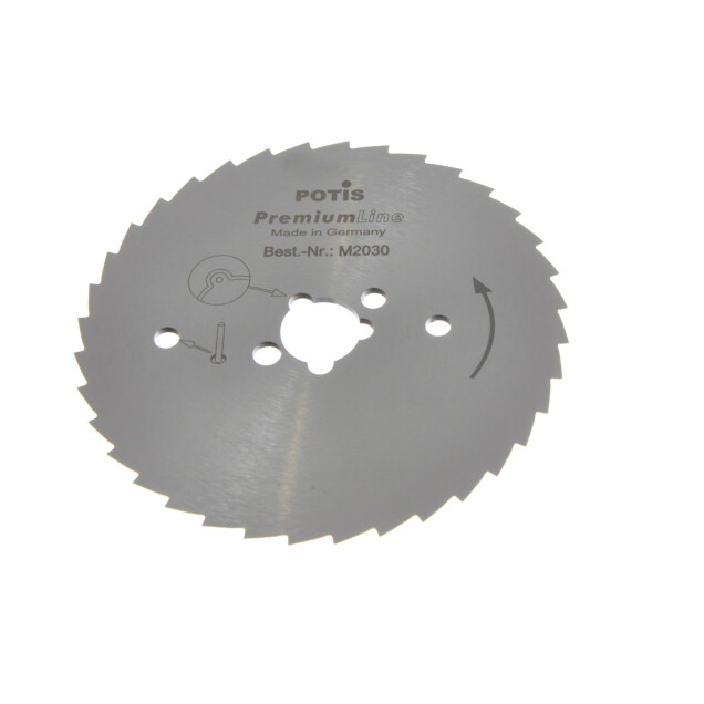 Horeca Parts - Nóż / ostrze ząbkowane Premium Line - Nóż elektryczny do kebaba POTIS model S100, S150, S180 - średnica 80 mm (Oryginał)