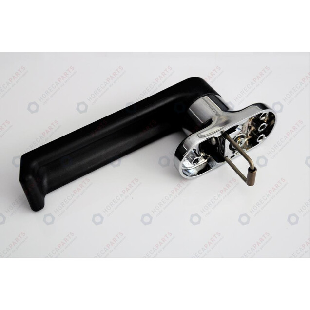 Horeca Parts - KLAMKA DŁ. 145MM SZER. 40MM WYS. 62MM DŁ. SPRĘŻYNY 33MM CZARNA