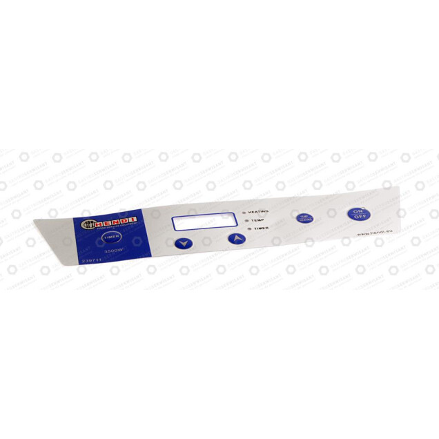 Horeca Parts - Naklejka z przyciskami na panel sterujący SN: od 902691 do 201956 - kuchenka indukcyjna Hendi Profi Line 3500 239711