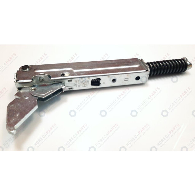 Horeca Parts - Zawias sprężynowy 7,7 kg, rozstaw otworów 115 mm, długość całkowita 222 mm, wysokość 95 mm P/L ( 1 sztuka ) - piec konwekcyjno-parowy Hendi 229958