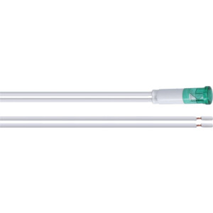 Horeca Parts - Lampka kontrolna 230V, głowica ø 10 mm - otwór ø 9 mm - 120°C długość przyłącza przewodu 200 mm