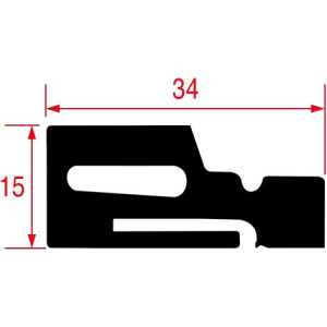 Horeca Parts - Zestaw uszczelek do piekarnika wymiary 14x28 mm - Lainox ( S7001803 )