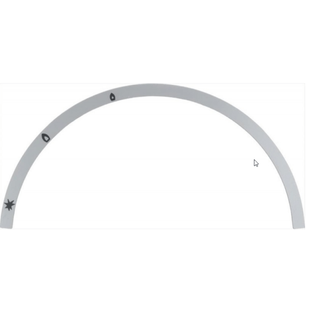 Horeca Parts - TARCZA SAMOPRZYLEPNA Z SYMBOLEM PILOTA  zew. ø 140 mm - MBM