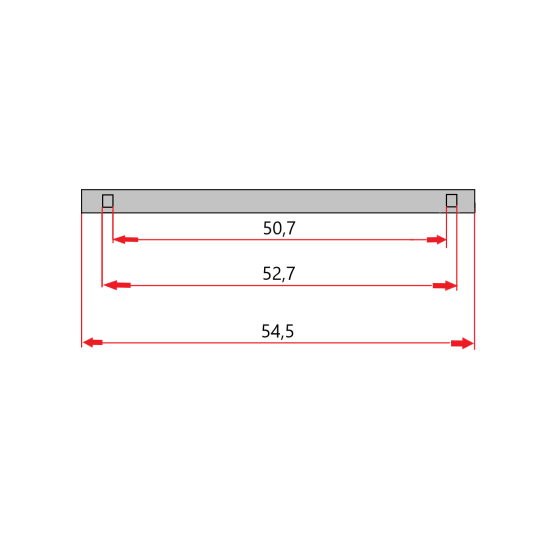 Horeca Parts - Prowadnica półki ( komplet 2 sztuk na 1 półkę ) - Stół chłodniczy Hendi 232804 (ESL3800)