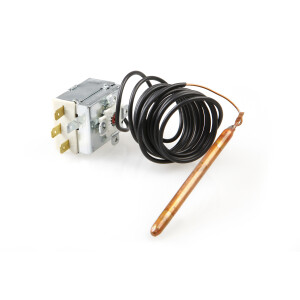Horeca Parts - Termostat 1-fazowy 15A 250V 90°C, dł. kapilary 2000 mm, czujka śr. 6,5x90 mm - zmywarki gastronomiczne Elettrobar, Modular
