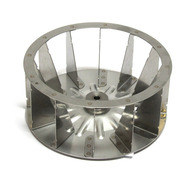 Horeca Parts - Turbina H1 77mm H2 25,5mm D1 ø 180mm D2 ø 8mm D3 ø 6mm łopatka 12 - Piec Lainox, Grafen CVE061S, CVES061R, ICET023, ICET041, ICET051, ICET071, ICET101, KVE061S, REV051M, REV071S, REV101M, 220559, 220566