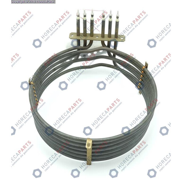 Horeca Parts - Grzałka komory 0000W 230V L 335mm średnica rury 8,5mm OG 3 LA 63mm średnica wewnętrzna 265mm - Piec Lainox KVE081S, NAEV071R, SAEV071R