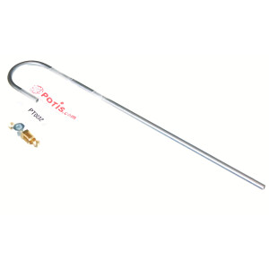 Horeca Parts - Rura doprowadzając gaz 8x1, 473 mm - Opiekacz do kebaba Potis GD3, GD4 / Stalgast 777530, 777551, 777541, 777540