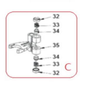 Horeca Parts - Widełki sprzęgła - mikser planetarny Hendi 7L 222829 (zestaw C)