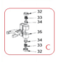 Horeca Parts - Widełki sprzęgła - mikser planetarny Hendi 7L 222829 (zestaw C)