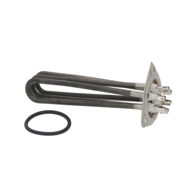 Horeca Parts - Grzałka do bojlera 3000W 230V, zanurzenie 195 mm, flansza Ø 63 mm, rozstaw otworów 72 mm, komplet z uszczelką O-ring Ø 58 mm -Zmywarka gastronomiczna Dihr 34 (AX151)