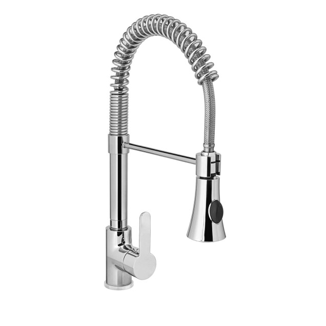 Horeca Parts - Bateria umywalkowa z wyciąganym prysznicem, jednootworowa,(h) 445 mm - Hendi 810170