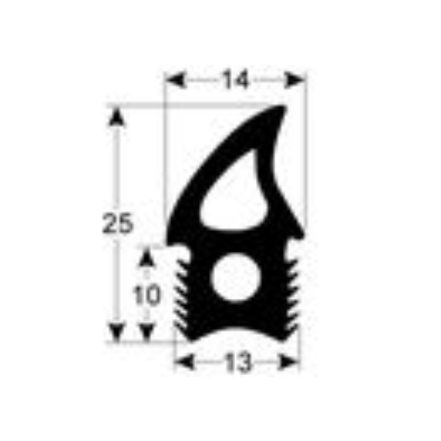 Horeca Parts - Uszczelka drzwi profil 2766 / długość 2250mm - Piec UNOX XVC505, XVC515EG (GN1390C, KGN1390C)