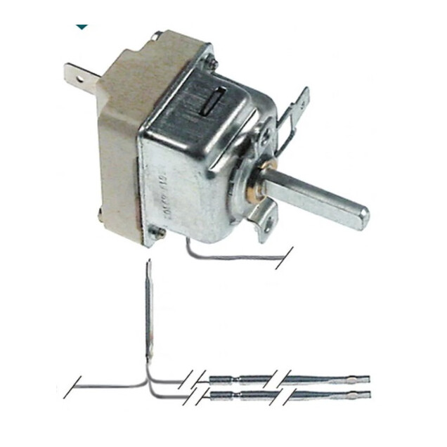 Horeca Parts - Termostat z podwójną kapilarą - Piec konwekcyjno-parowy Hendi 225677, 225523, Tecnoeka EKF411ALUD, EKF411DALUD, EKF464ALUD, EKF464P, EKF464UD