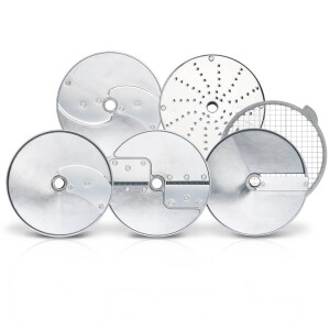 Horeca Parts - Zestaw 6 tarcz tnących - Robot Coupe CL50, CL50 GOURMET, CL50 ULTRA, CL50D, CL50E, CL52, CL52D, CL55, CL55D, CL60, CL60D, R502, R502V.V., R602, R652, R652V.V. (1966)