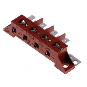 Horeca Parts - Blok zacisków zasilających 4-polowy max 40A max 450V śr. podłączenia 6mm - Piec konwekcyjno-parowy Hendi 225516, 225059, 225042